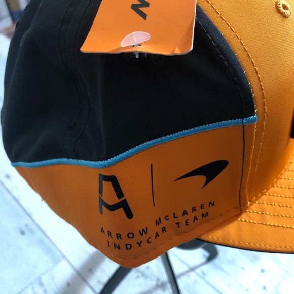New Era McLaren Racing Championship Hat Black and Orange Team Cap - Picture 3 of 6